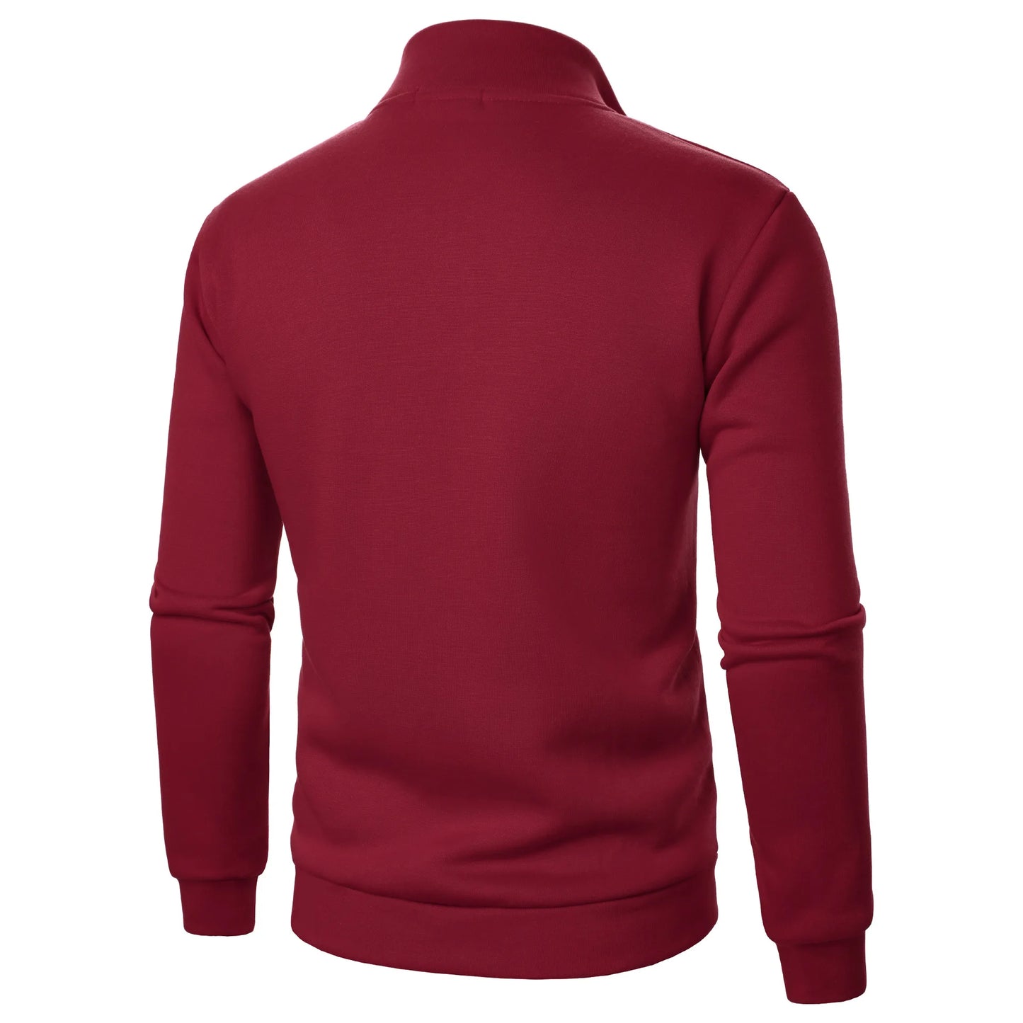 Felpa Con Cappuccio Oversize Da Uomo In Pile Con Mezza Cerniera E Colletto Rialzato Per Primavera E Autunno