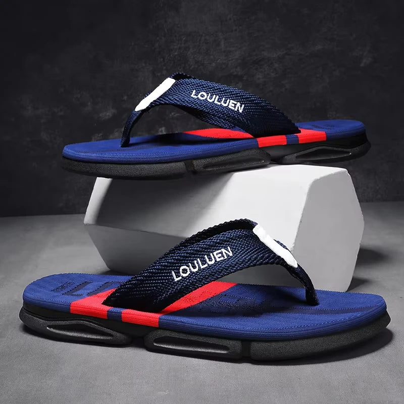 Infradito da Uomo di Moda Alta Qualità Pantofole da Spiaggia Antiscivolo Traspiranti Casual Estive