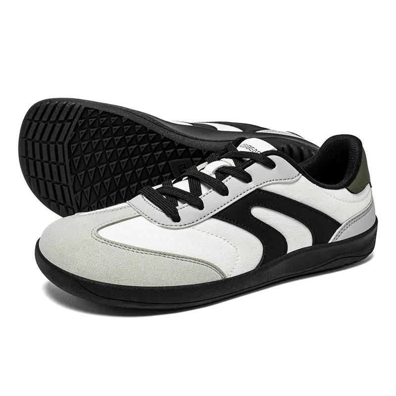 Hobibear Scarpe Da Ginnastica A Punta Larga Barefoot Unisex Zero Drop Minimalista Da Passeggio Con Lacci Antiscivolo