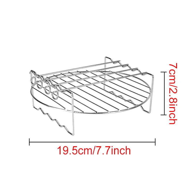 Griglia In Metallo Per Friggitrice Ad Aria E Forno Compatibile Con Cosori Vortex Gourmia Foodi Accessori