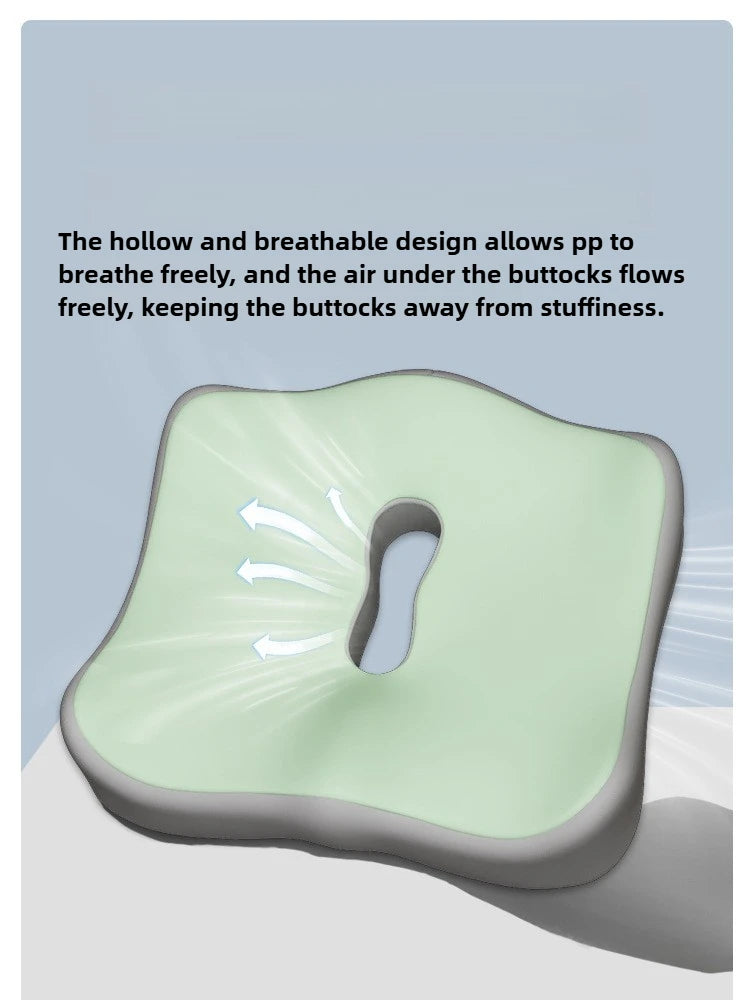 Cuscino del sedile in memory foam per auto e ufficio Supporto lombare per l'anca Correttore di postura Cuscino per sedia per studenti comfort e traspirante