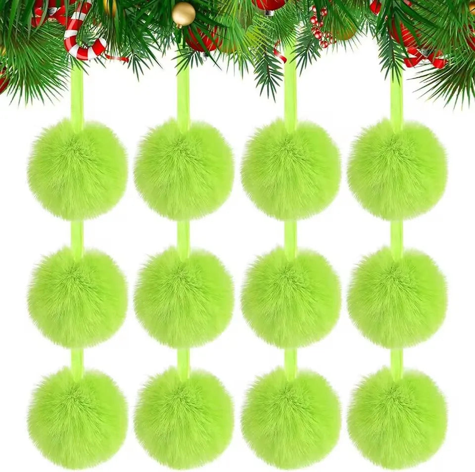 12 24 Palline Di Natale In Peluche Da 6 Cm Decorazioni Per Albero Natalizio Ornamenti Natalizi Regalo Di Capodanno 2026