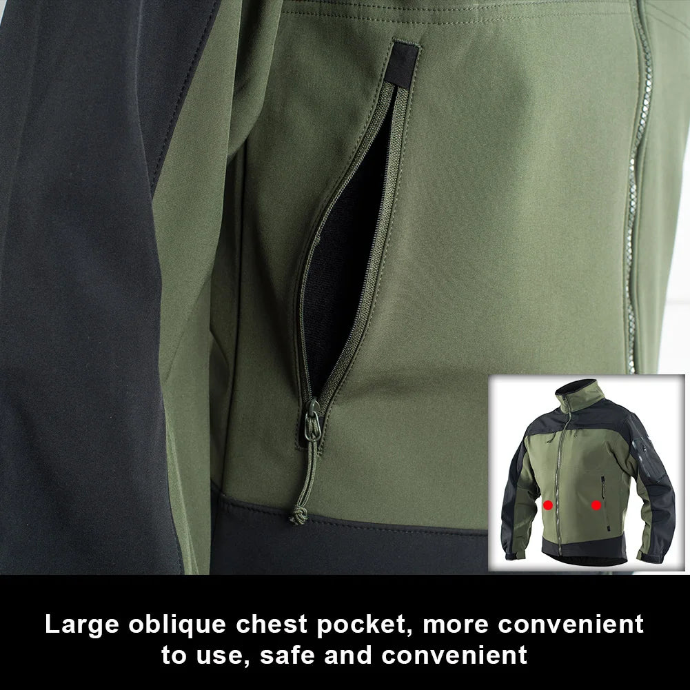 Giacca Tattica In Pile Mimetico Militare Da Uomo Softshell Impermeabile Per Safari Dell Esercito Invernale