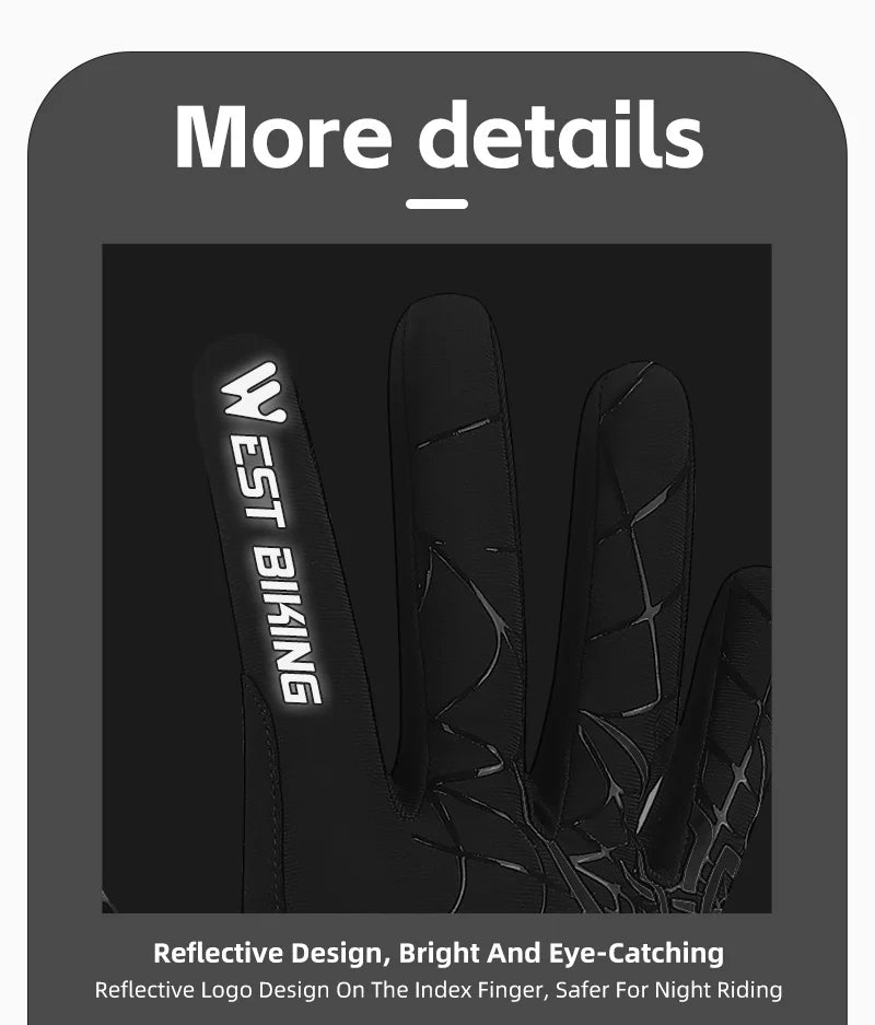West Biking Guanti da Ciclismo Mezze Dita Con Motivo Ragni Cool Spider Estivo MTB Guanti da Strada Touch Screen