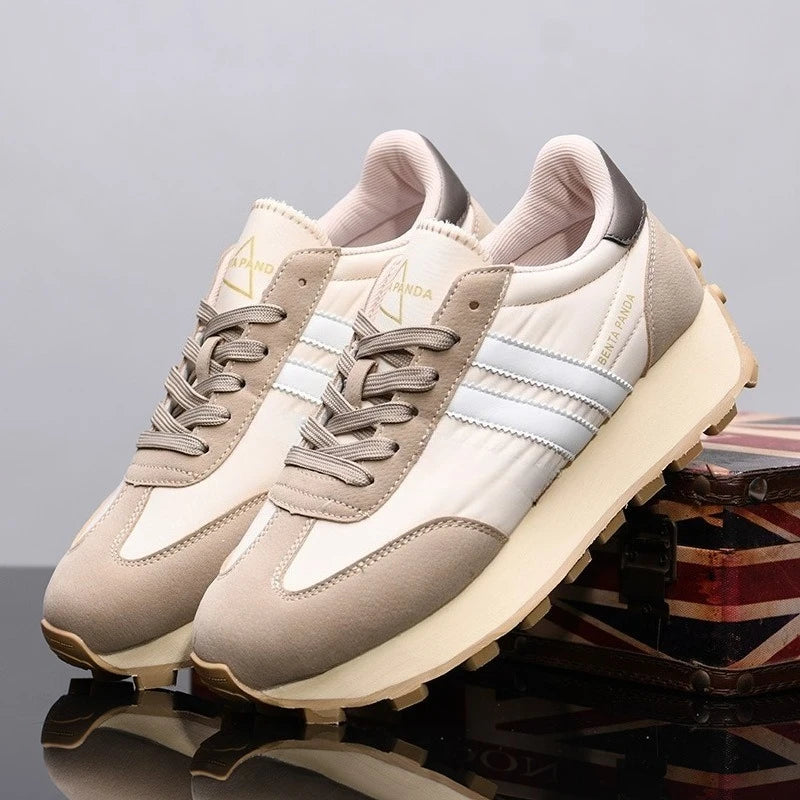 Scarpe Da Ginnastica Casual Uomo Donna Con Piattaforma Maggiorata Traspirante In Pelle Retro