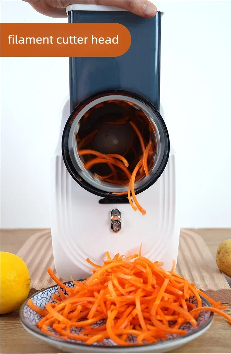 Affettatrice Di Verdure Multifunzione Per Cucina Domestica Elettrica Con Trituratore Automatico