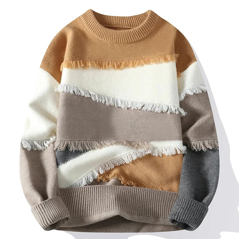 Maglione Uomo Casual Aboorun In Cotone Elasticizzato Spandex Confortevole Morbido