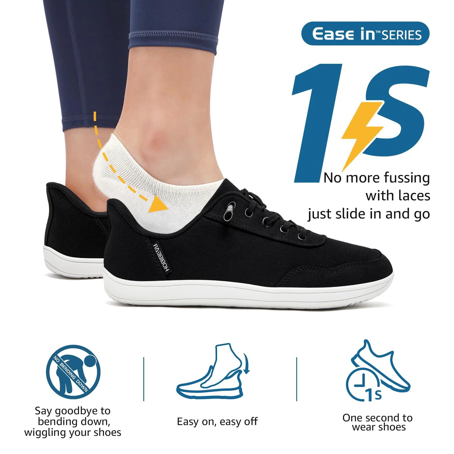 Hobibear Scarpe Unisex A Piedi Nudi Per Uomo Donna Slip On Regolabili Con Punta Larga Scarpe Da Passeggio Minimaliste