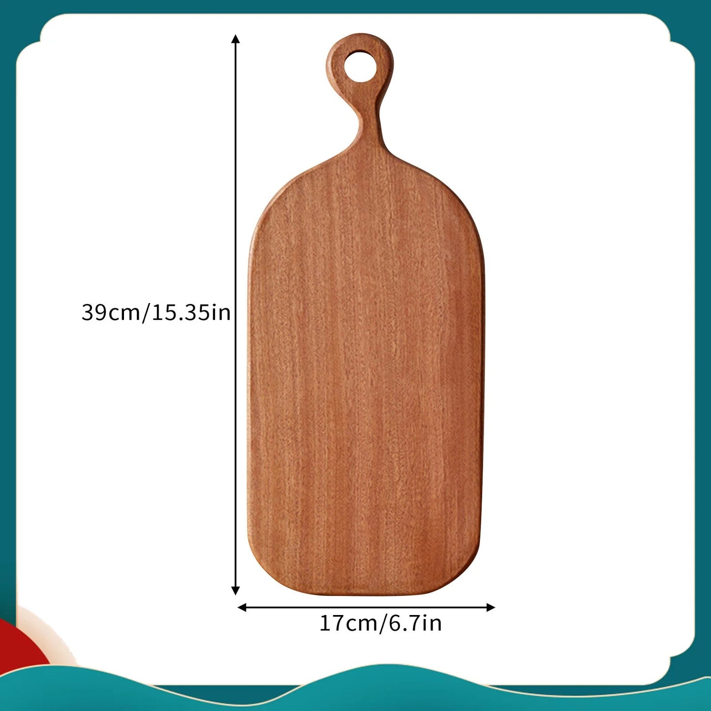 Tagliere In Legno Intagliato Rotondo Per Frutta E Bistecche Piatto Da Pranzo Per Bambini