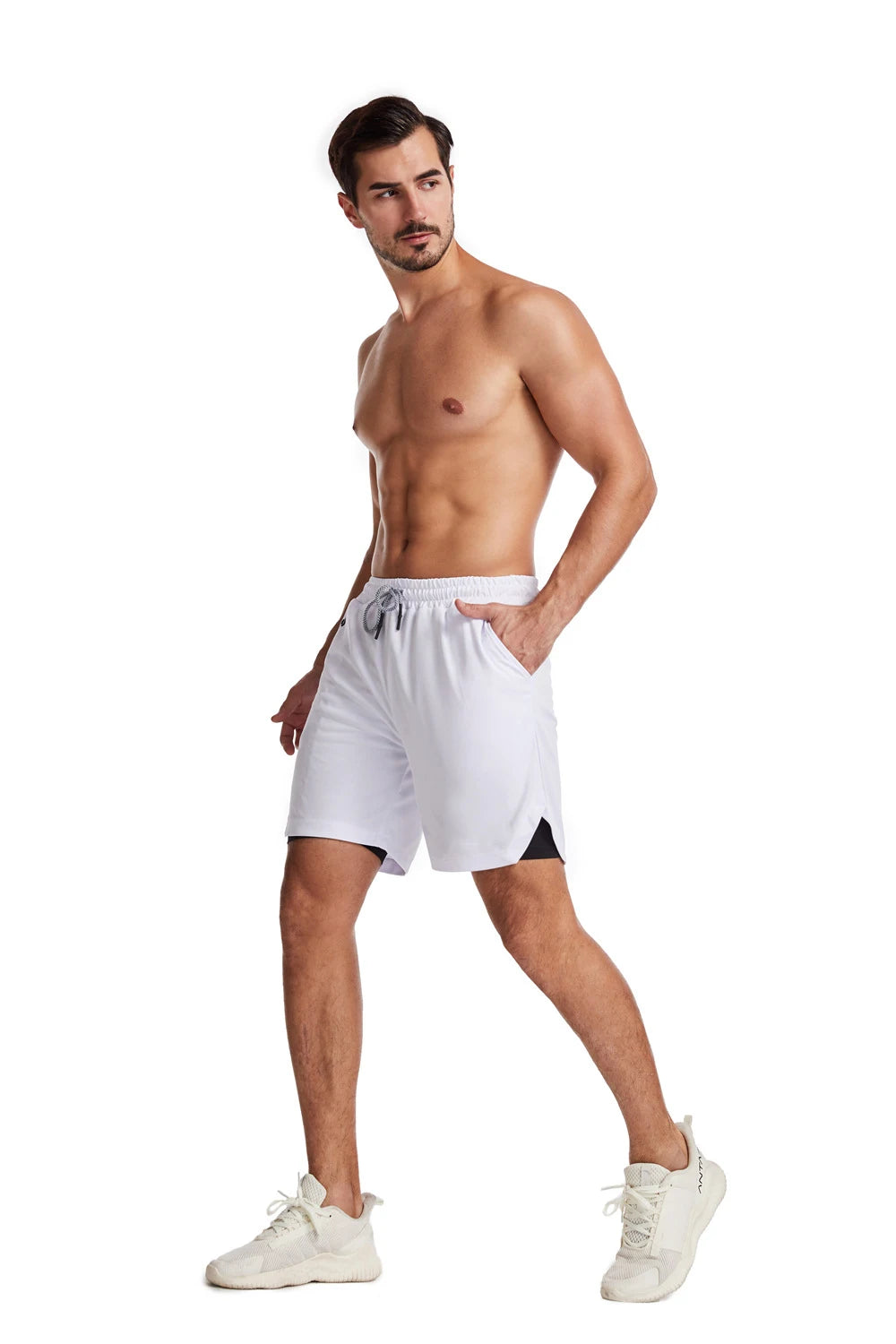 Pantaloncini Da Corsa Da Uomo 2 In 1 Palestra Allenamento Fitness Estivi 2025 Nuovi