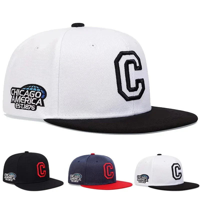 Cappellini Baseball Hip Hop Unisex Con Ricamo Lettera C Regolabile Protezione Solare Primavera Autunno