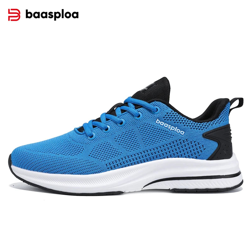 Baasploa Scarpe Da Corsa Uomo Leggere In Mesh Traspiranti Con Lacci Per Attività All Aperto