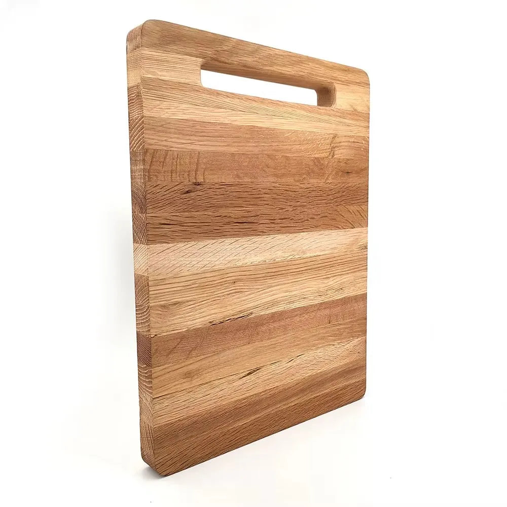 Jaswehome Tagliere Da Cucina In Legno Di Quercia Grande Tagliere Multiuso Per Carne Formaggio Pane Verdura Frutta