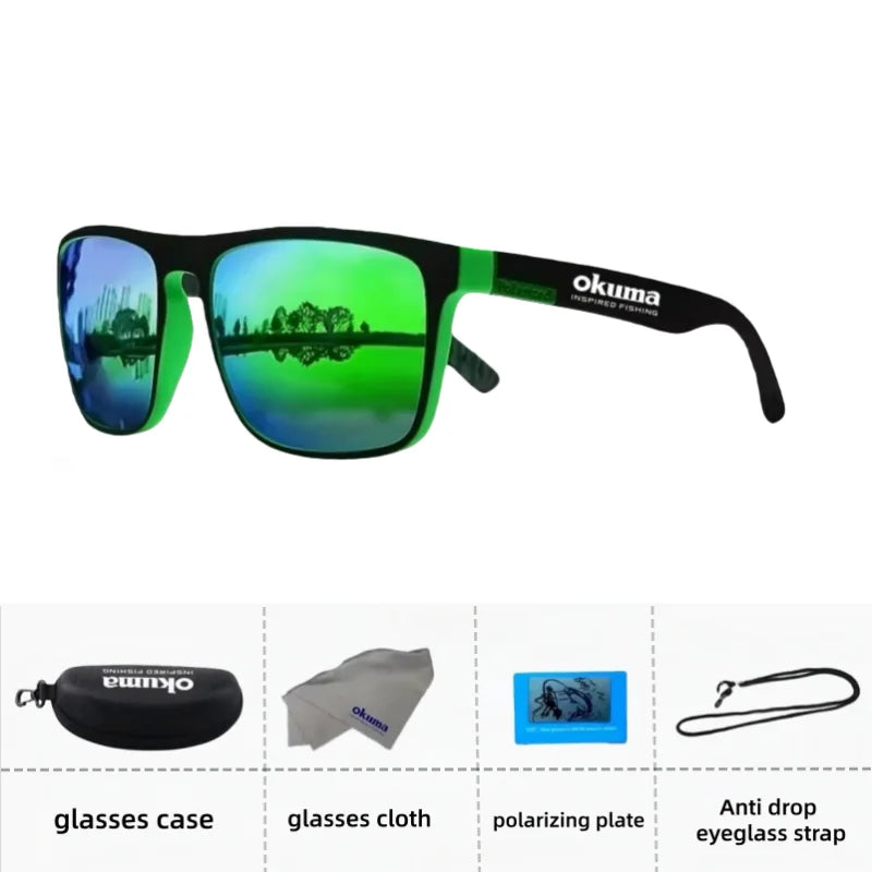 Occhiali Da Sole Polarizzati Okuma UV400 Anti Luce Forte Abbagliamento Per Ciclismo Guida Pesca