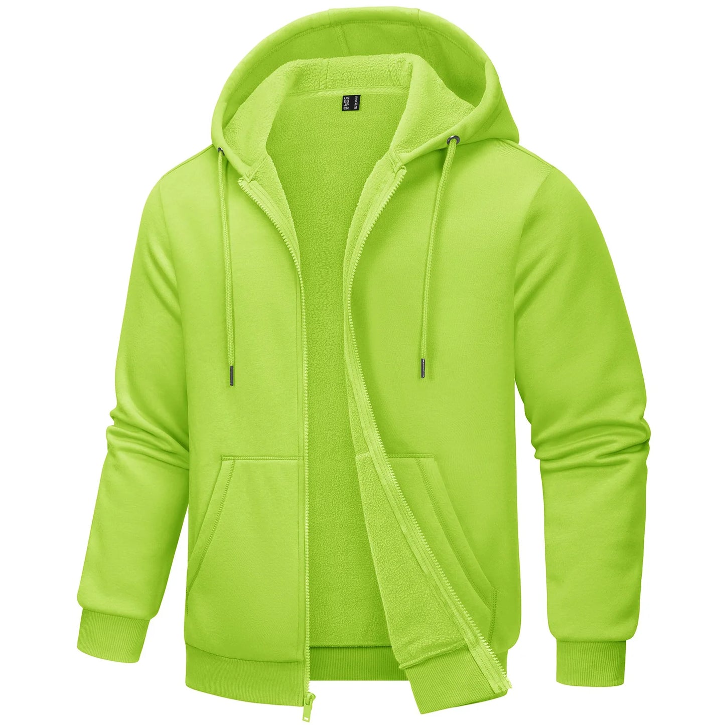 Tacvasen Felpa Con Cappuccio Uomo In Pile Con Tasche Grandi Con Zip Intera Casual Sportivo Per Running Escursionismo