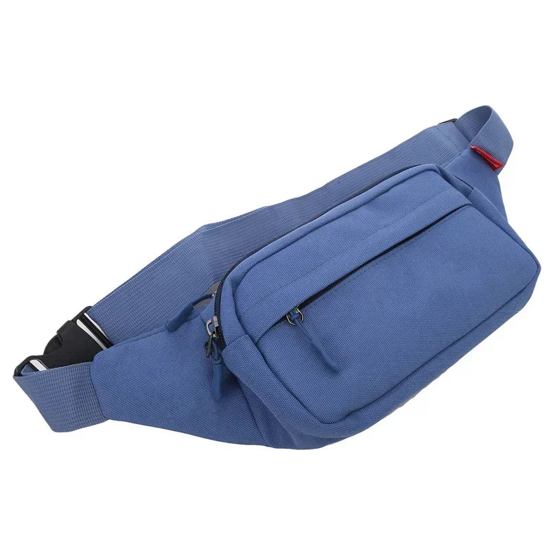 Marsupio Sportivo Unisex Da Uomo E Donna Borsa A Tracolla In Tela Oxford Porta Telefono Petto Casual