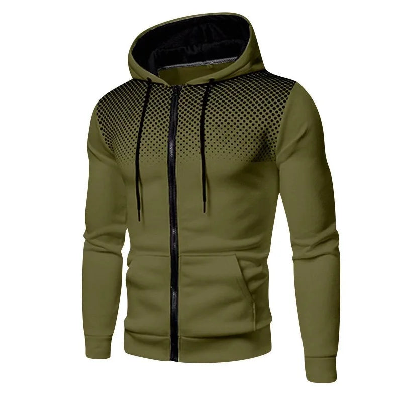 Felpa Con Cappuccio E Cerniera Da Jogging Uomo Autunno Inverno 2025 Abbigliamento Sportivo