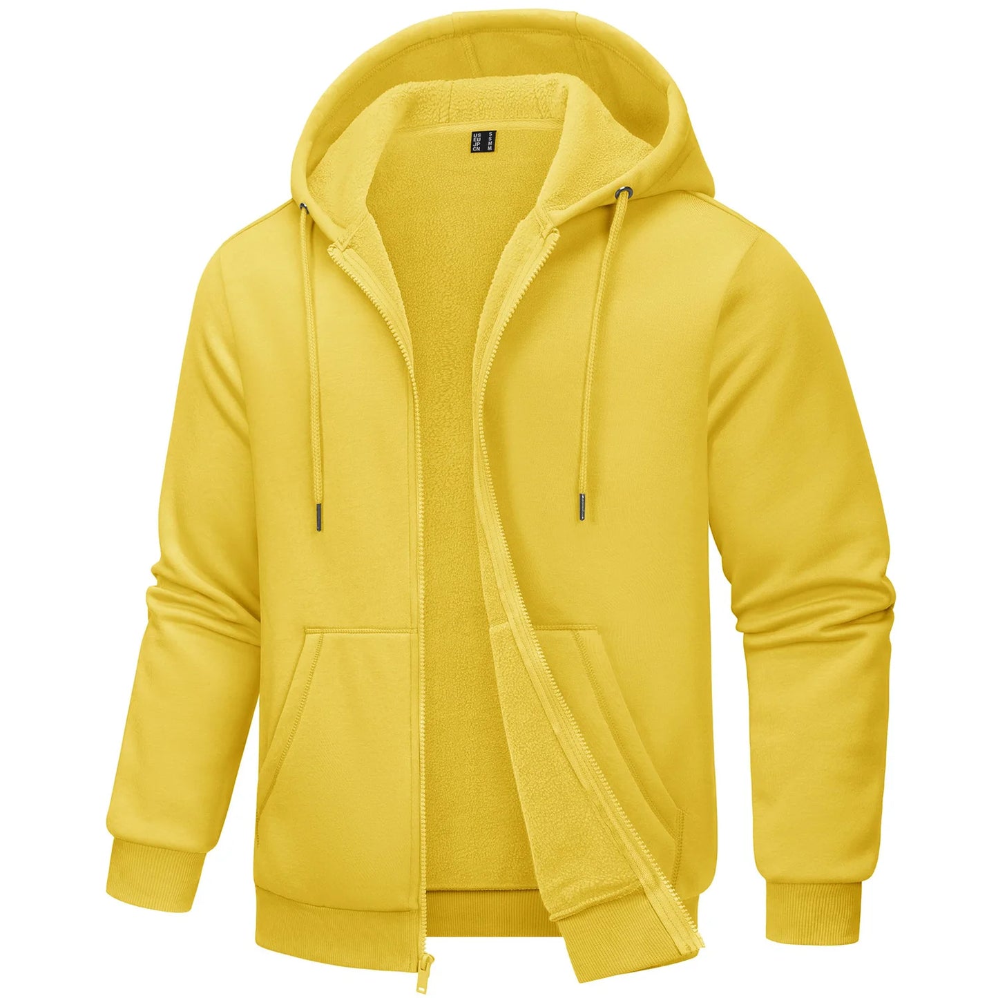Tacvasen Felpa Con Cappuccio Uomo In Pile Con Tasche Grandi Con Zip Intera Casual Sportivo Per Running Escursionismo