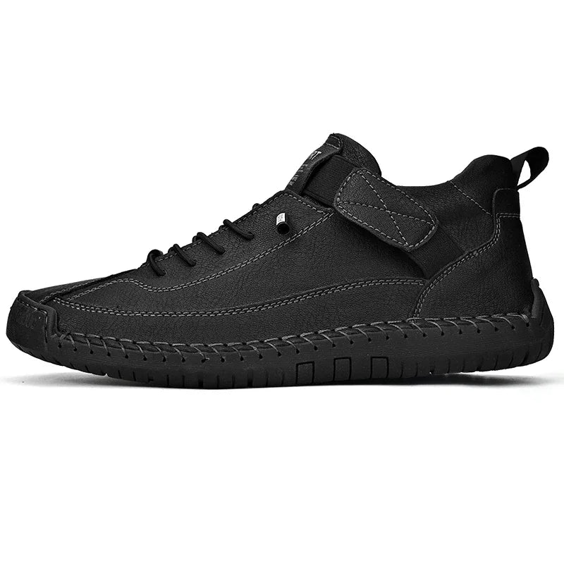 Scarpe In Pelle Cucite A Mano Uomo Scarpe Casual Da Passeggio Antiscivolo Leggere Esterno Taglia 47 48 Mocassini Slip On