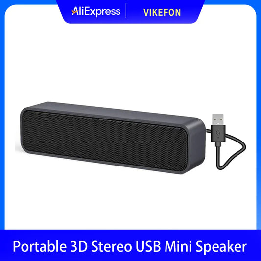 Mini Altoparlanti Plug And Play Alimentati Via USB Soundbar Da Scrivania Cablati Per TV Desktop Laptop Computer