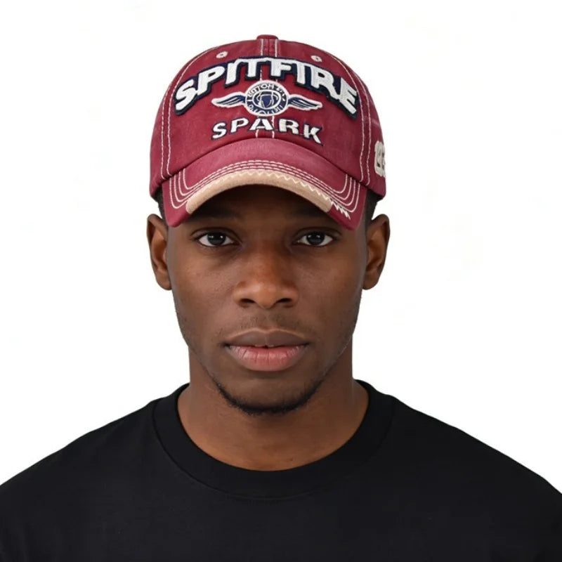 Cappellino Da Baseball Spark Unisex Ricamo E Stampa Visiera Cotone Lavato Cappello Sportivo Hip Hop Uomo Donna