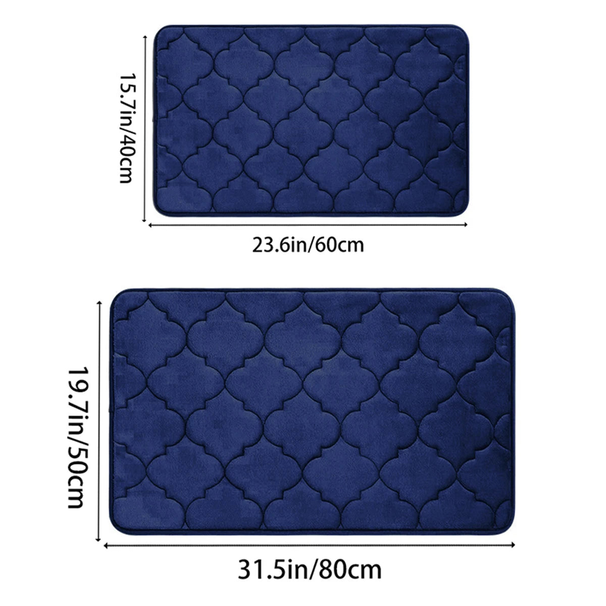 Tappeto Da Bagno Memory Foam Antiscivolo Ultra Morbido Assorbente E Lavabile In Lavatrice