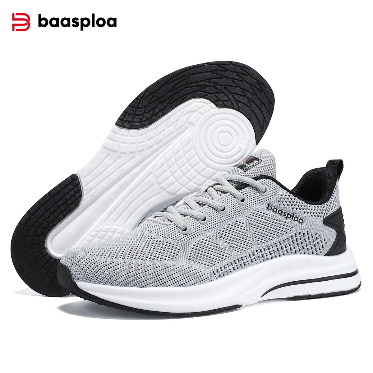 Baasploa Scarpe Da Corsa Uomo Traspiranti Leggere Comfort Massaggio E Aumento Altezza Design Moderno Per Esterni