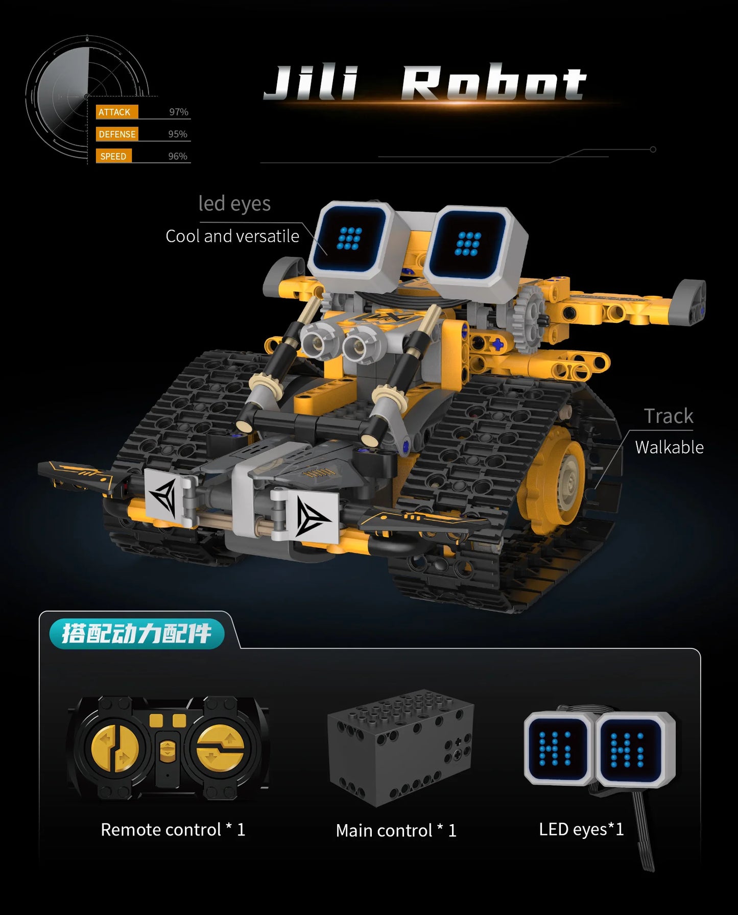 Robot Trasformabile 5 In 1 Con Display Digitale Telecomandato Per Bambini Regalo Ideale