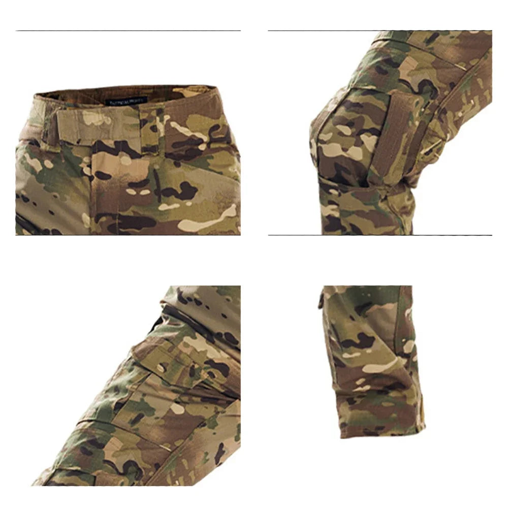 Set Abiti Militari Tattici Tuta Mimetica Da Esterno Camicie Da Caccia Pantaloni Per Airsoft Paintball
