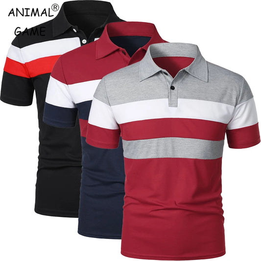 Polo estiva di lusso Polo da uomo Magliette grandi Stritching Pantaloncini Manica Colletto rovesciato Maglietta da lavoro Felpa 6XL