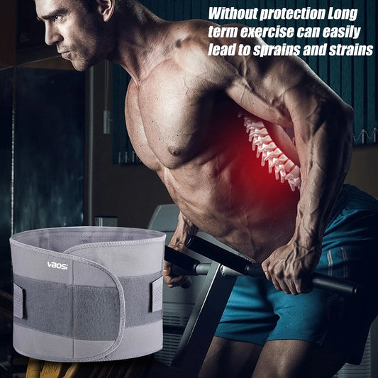 Tutore per la schiena per il mal di schiena, supporto lombare, ernia del disco, sciatica, artrite – design regolabile e traspirante - per uomini e donne