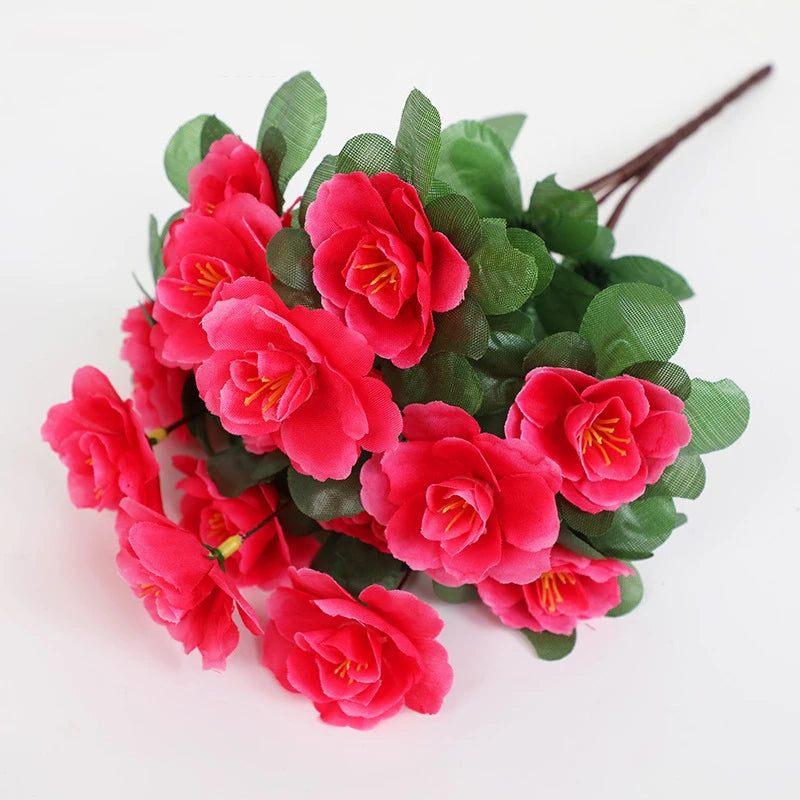 Fiore Di Rosa Artificiale 33cm Bouquet Finto Decorazione Casa Ghirlanda Fai Da Te Matrimoni San Valentino
