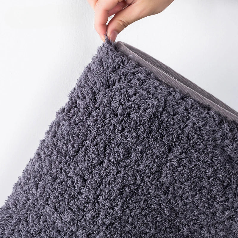 Tappetino Da Bagno Assorbente Per Capelli Lunghi Antiscivolo In Polyester Per Ingresso Doccia E Pulizia Piedi