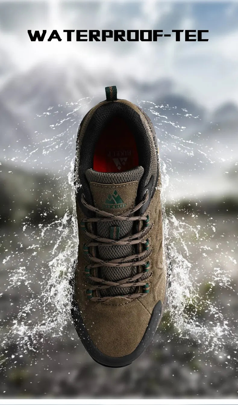 Scarpe Da Trekking Da Uomo In Pelle Hikeup Traspiranti Scarpe Da Ginnastica Da Trekking Turistiche Per Trail E Montagna