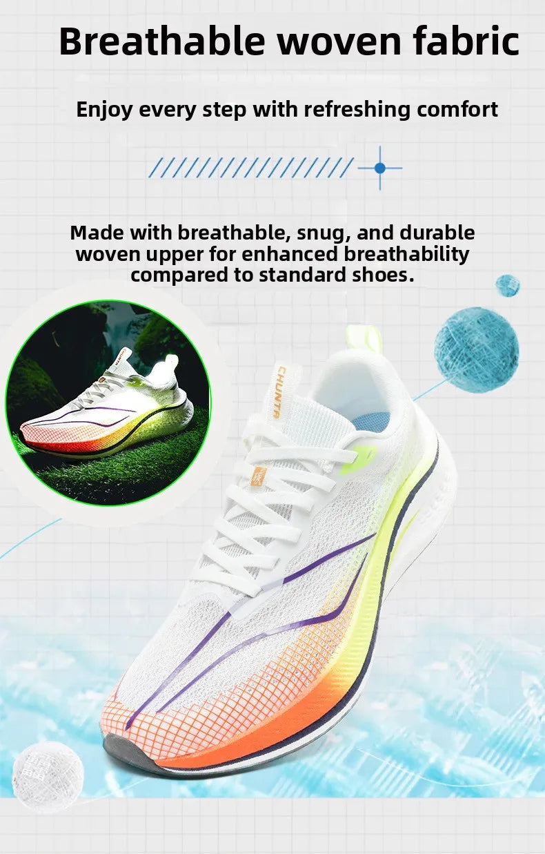 Scarpe Da Corsa Ultra Leggere E Traspiranti Con Piastra In Carbonio Per Uomo E Donna Da Competizione Comode Elastiche