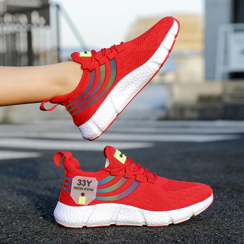 Scarpe Sportive Da Uomo Leggere E Traspiranti Sneakers Da Corsa Nere In Mesh Esterni Scarpe Da Passeggio Atletiche