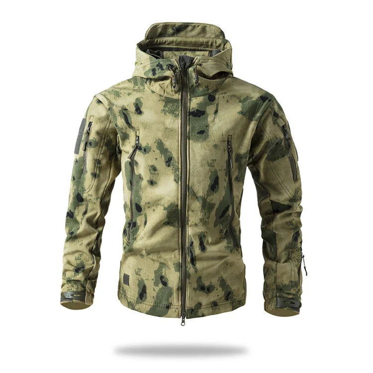 Lurker Giacca Soft Shell Tattica Pelle di Squalo Uomo Impermeabile con Cappuccio Mimetica Esterno da Caccia Autunno