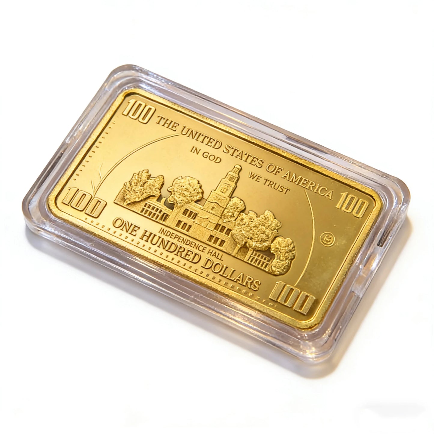 Barra Commemorativa Placcata Oro Con Banconota USA Da 1 Oncia Souvenir Da Collezione Per Appassionati Di Monete