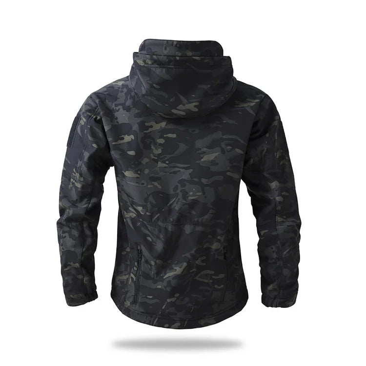 Lurker Giacca Soft Shell Tattica Pelle di Squalo Uomo Impermeabile con Cappuccio Mimetica Esterno da Caccia Autunno
