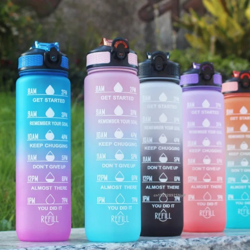 Borraccia In Plastica Da 900 A 1000 Ml Con Cannuccia Antiperdite Per Viaggi E Ciclismo SIMBUID