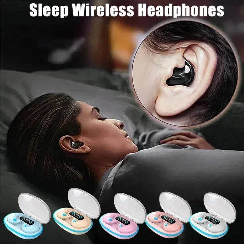 X55 Auricolari Per Dormire Mini Cuffie Wireless TWS Bluetooth Cuffie Stereo Con Microfono Chiamata HD Sport