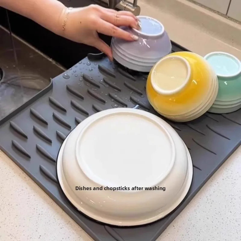 Tappetino Di Scarico In Silicone Per Lavello Della Cucina Multifunzione Riutilizzabile Dawndesslo