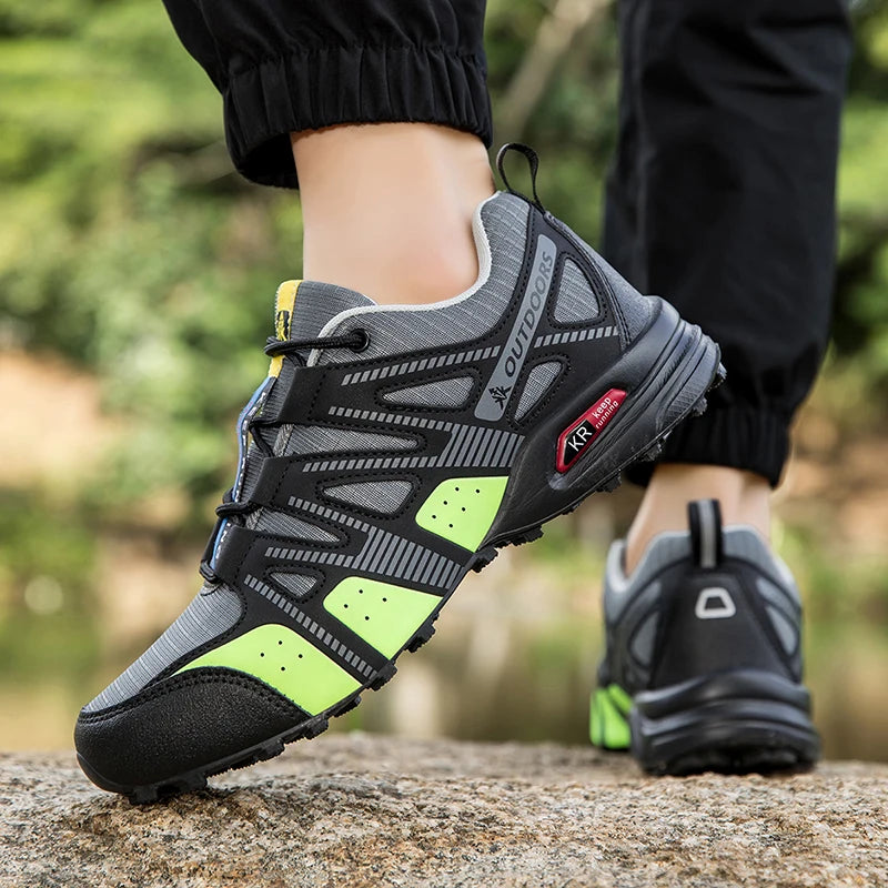 Scarpe Trekking Impermeabili da Uomo Taglia Fino a 48 Escursionismo Alpinismo Campeggio Sneakers da Bici Tattiche