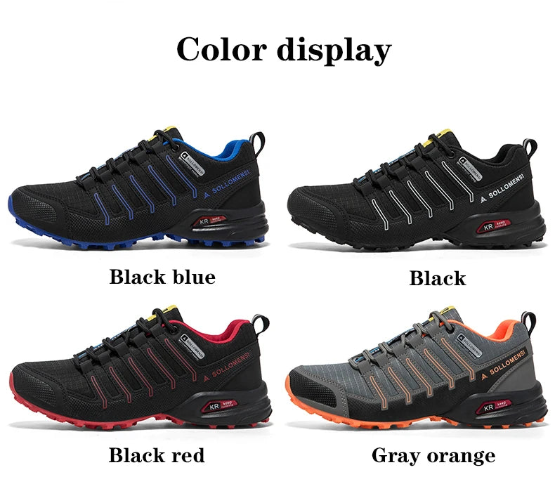 Scarpe Da Trekking Impermeabili Uomo Traspiranti Da Esterni Viaggio Allenamento Tattiche Ciclismo Senza Serratura
