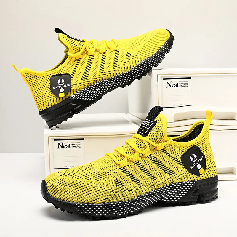Sneakers Da Uomo Alla Moda In Mesh Traspirante Scarpe Casual Da Corsa Antiscivolo Per Esterno Di Alta Qualità