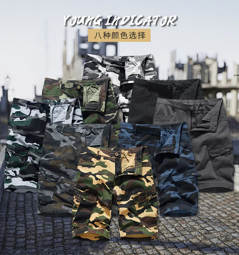 Pantaloncini Cargo Mimetici Da Uomo Con Tasche Estivi 2025 Pantaloni Corti Da Uomo Abbigliamento Maschile