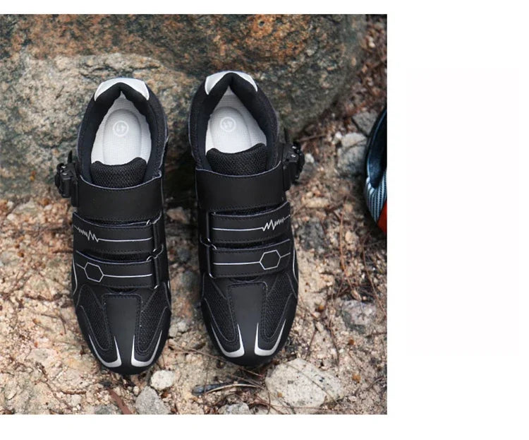Scarpe Da Ciclismo MTB Da Uomo Traspiranti Antiscivolo Con Tacchetti Sportivi Professionali