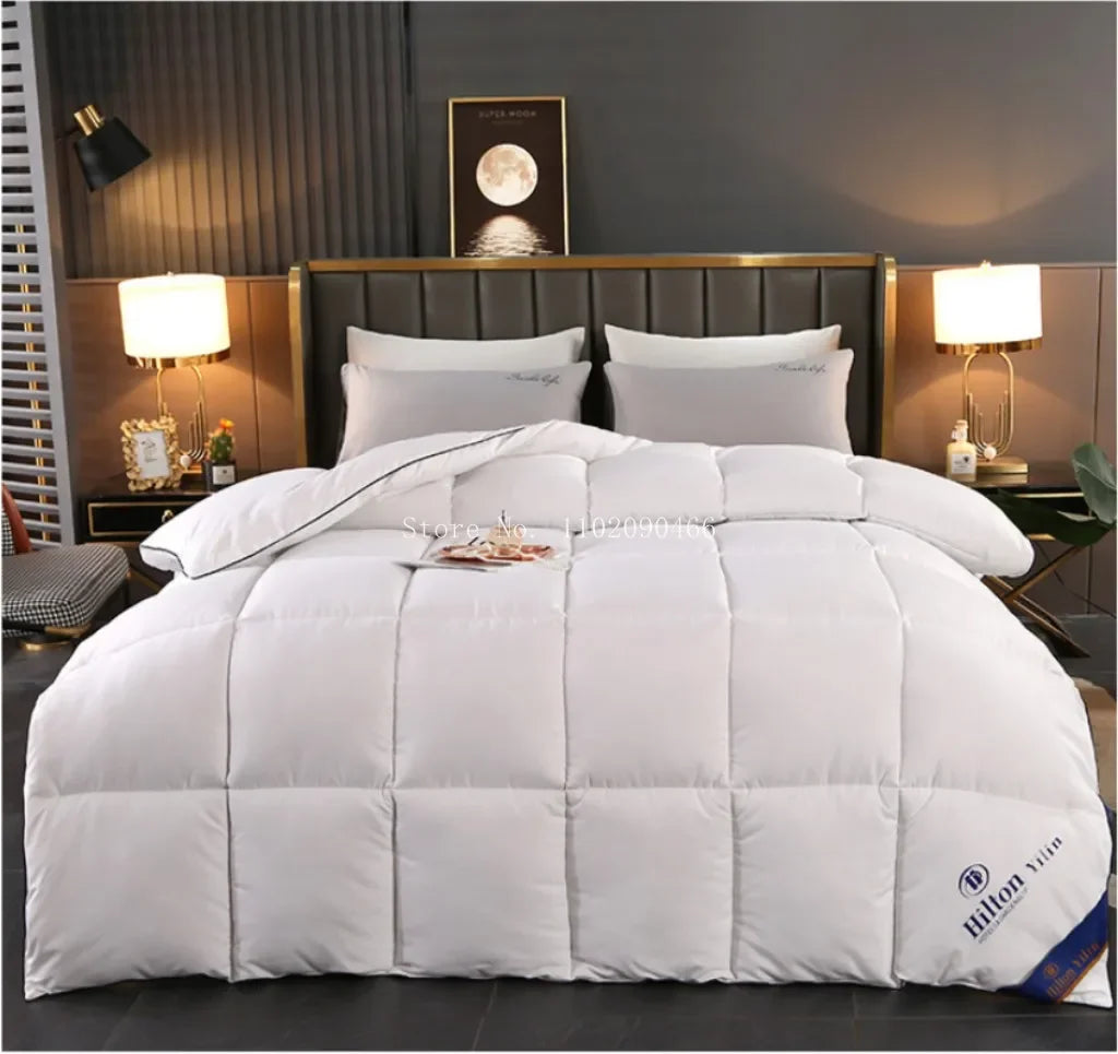 Hilton 5 Stelle Piumino Quattro Stagioni Letto Matrimoniale Caldo Trapunta Invernale