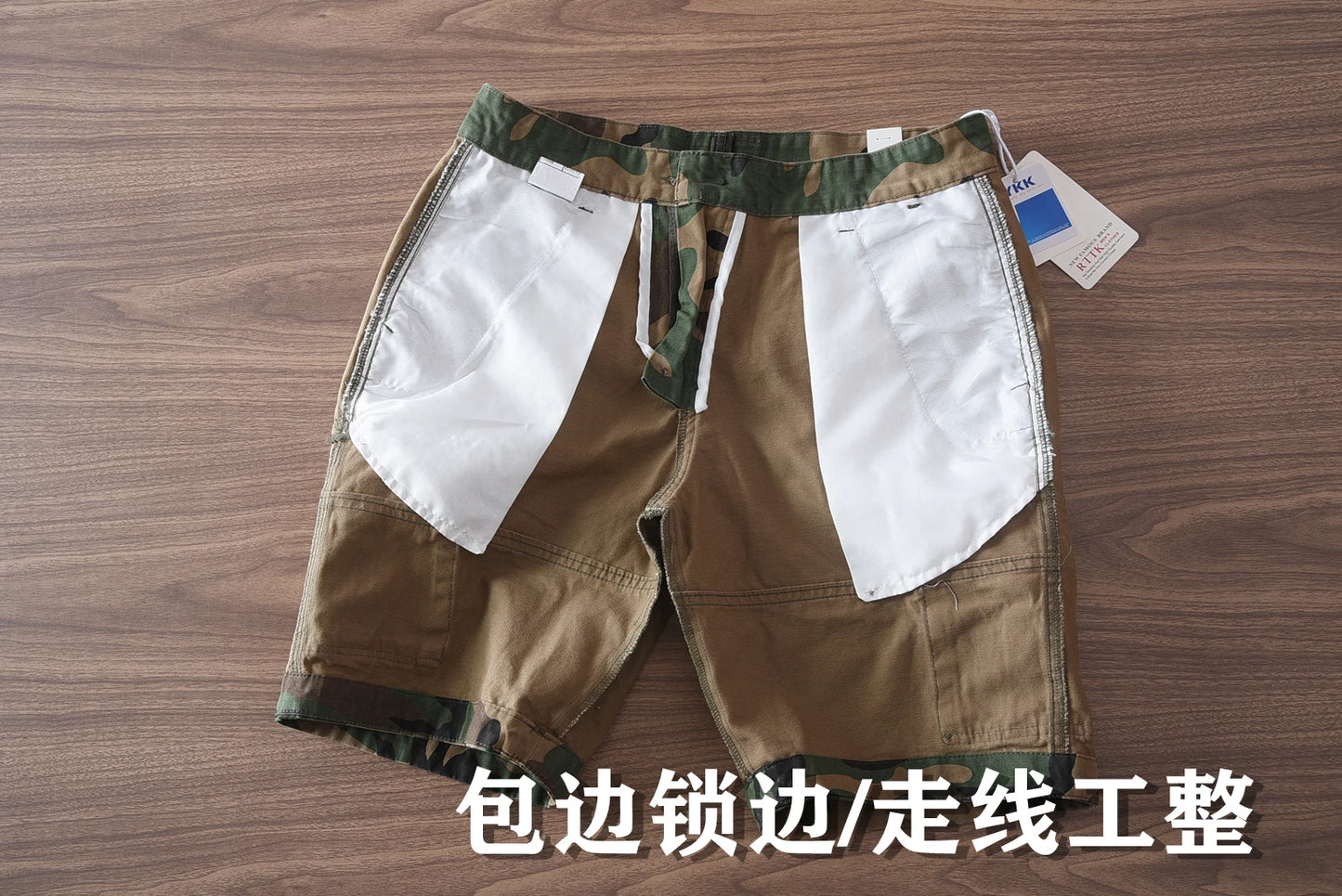 Estate New American Retro Camouflage Cargo Shorts Da Uomo In Cotone Lavato Con Multi Tasche