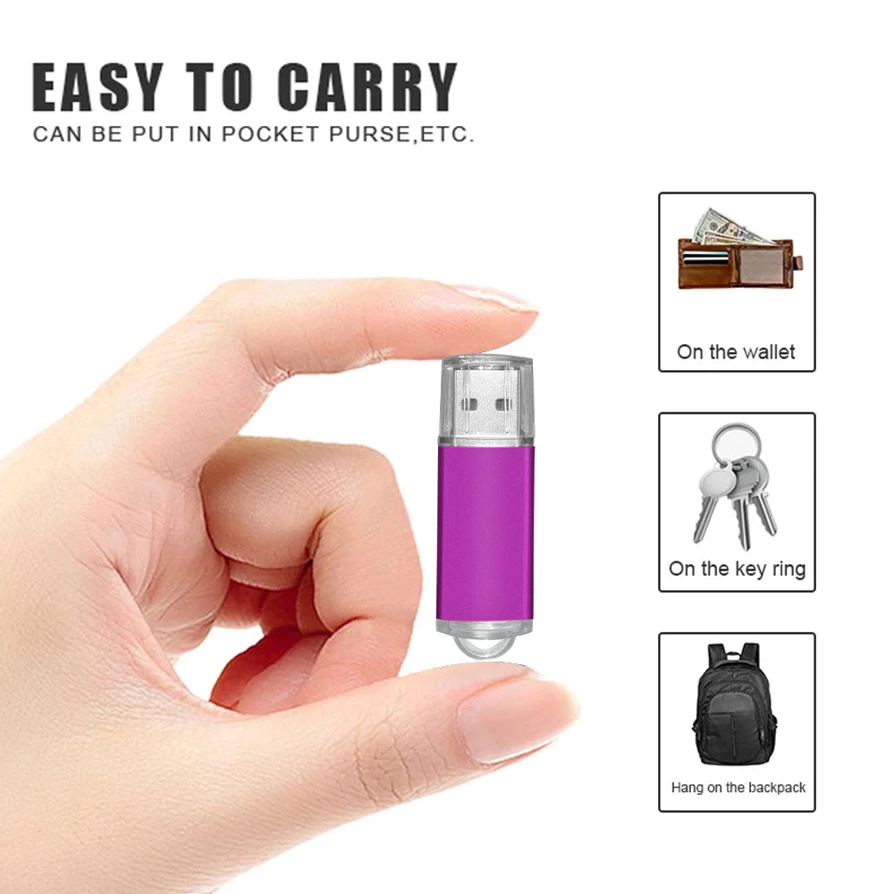 Chiavetta USB Colorata Alta Velocità In Metallo Pendrive Da 1GB 16GB 32GB 64GB Memoria USB Regalo Fotografia